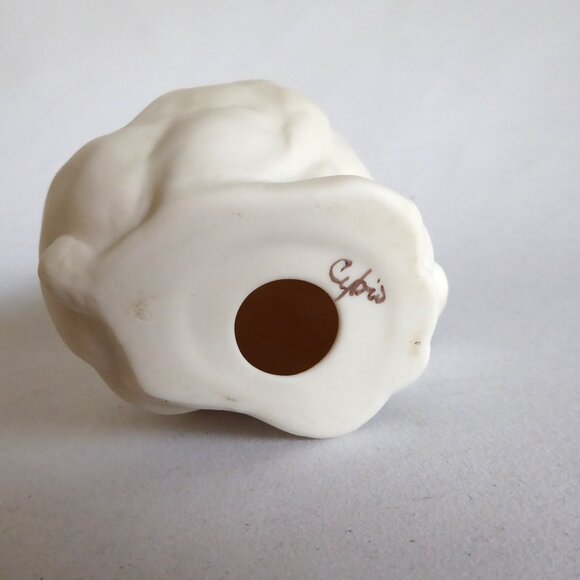 VINTAGE 1960’S CYBIS BISQUE PORCELAIN "MR SNOWBALL” BUNNY RABBIT FIGURINE - Picture 6 of 7